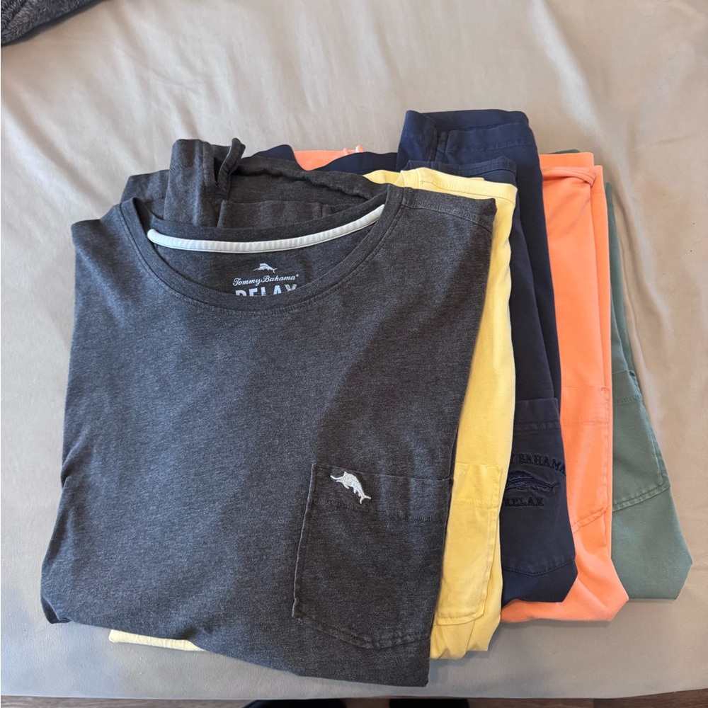 Tommy Bahama Short Sleeve Tees - Gray, Yellow, Orange, Blue, Green